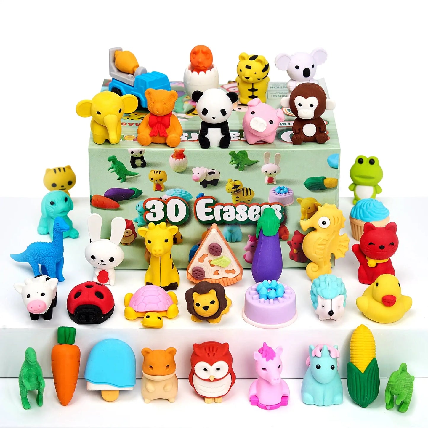 Joyfy 3D Animal Erasers Set For School Party Favors