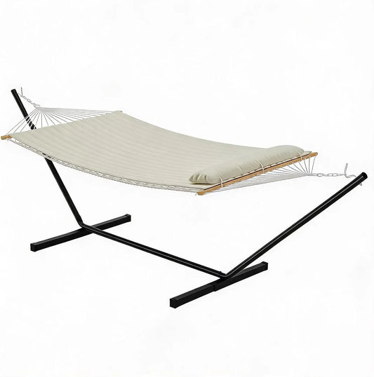 HiMISS Double Hammock With Stand Outdoor Camping Relaxation