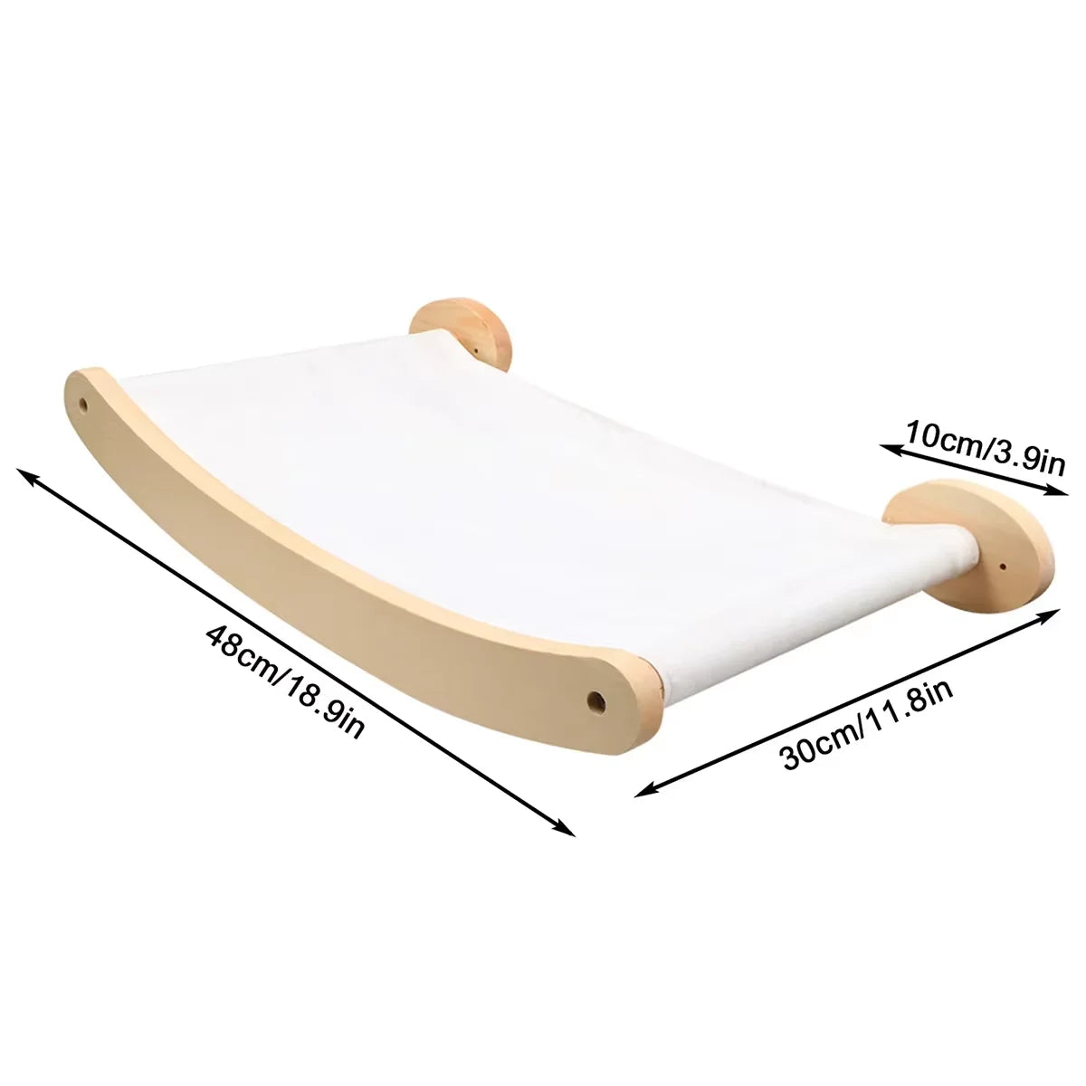 CWV Cat Wall Mounted Hammock And Stairway Climbing Shelf