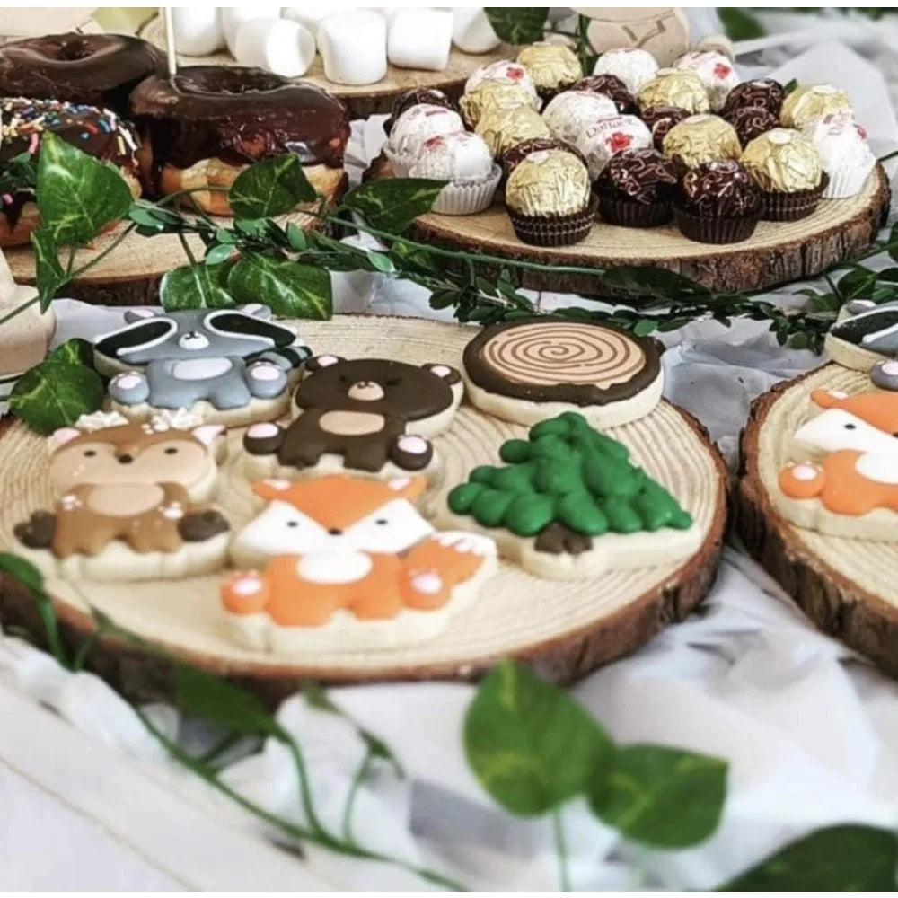 Set of (12) 9-11 inch Wood Slices for centerpieces! Wood Slice centerpieces, Wood Rounds, Tree Slices (9-11 inch 12 Pack)