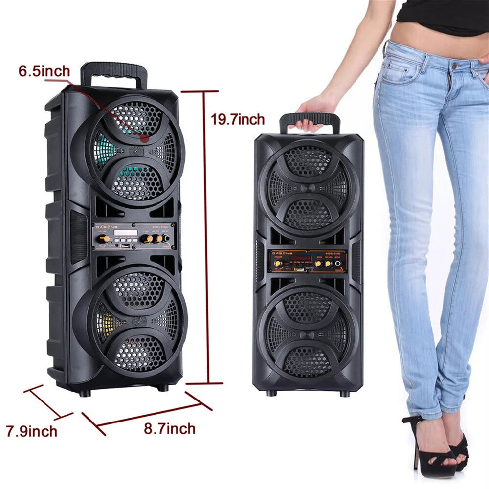 CURUK 3000W Bluetooth Portable Speaker Subwoofer With Microphone