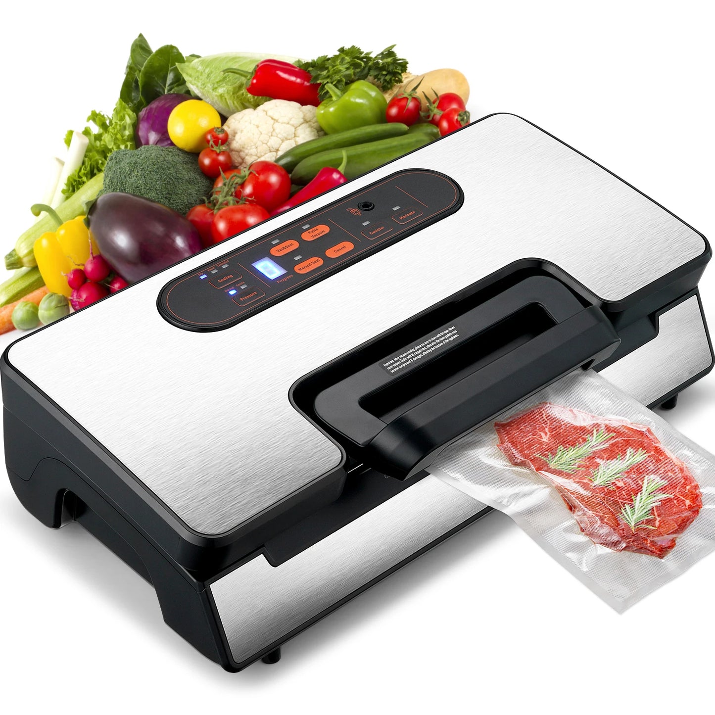 Succebuy 130W Vacuum Sealer With Free Bags For Food Freshness