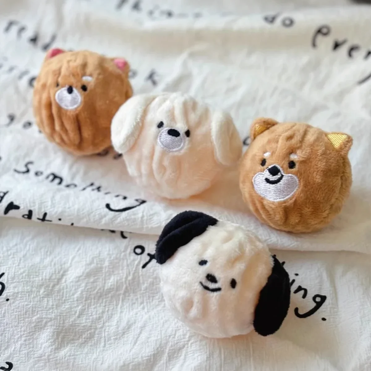 Squeaky Puppy Ball Toy Spiked Chew for Teeth Cleaning