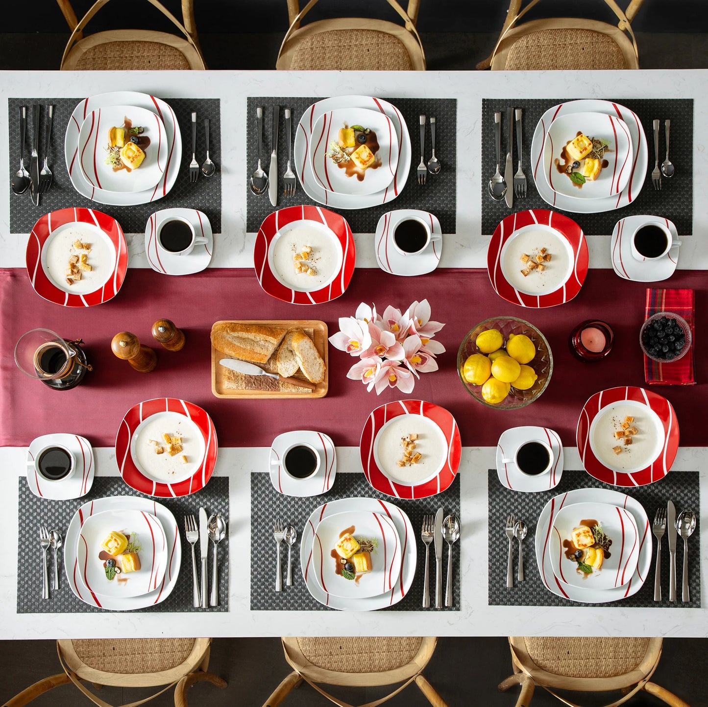 Malacasa Felisa 30 Piece Porcelain Dinnerware Collection